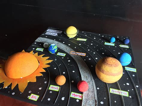 maqueta del sistema solar